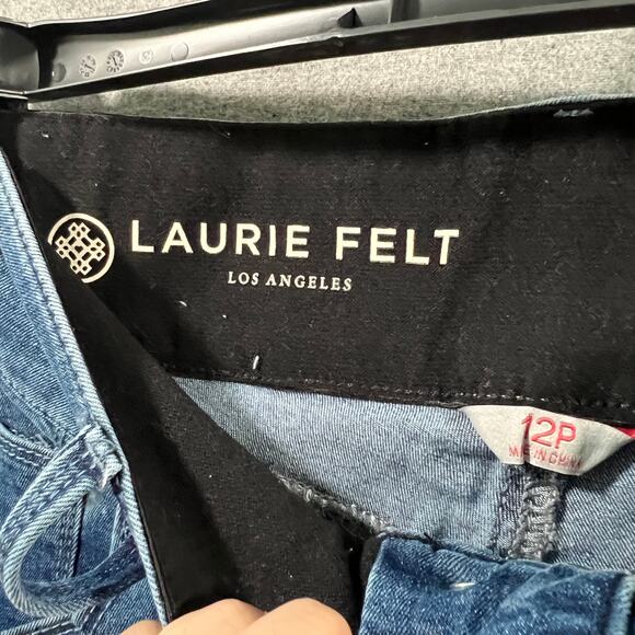 Laurie Felt Petite BFF Denim Curve Wide-Leg Crop Jeans True Blue, Petite 12 - Picture 3 of 12